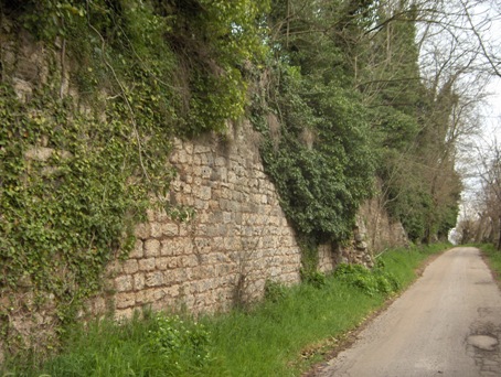 Mura e contrafforti del castello di Selva dei Muli - Frosinone